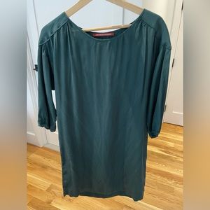 Silk green dress